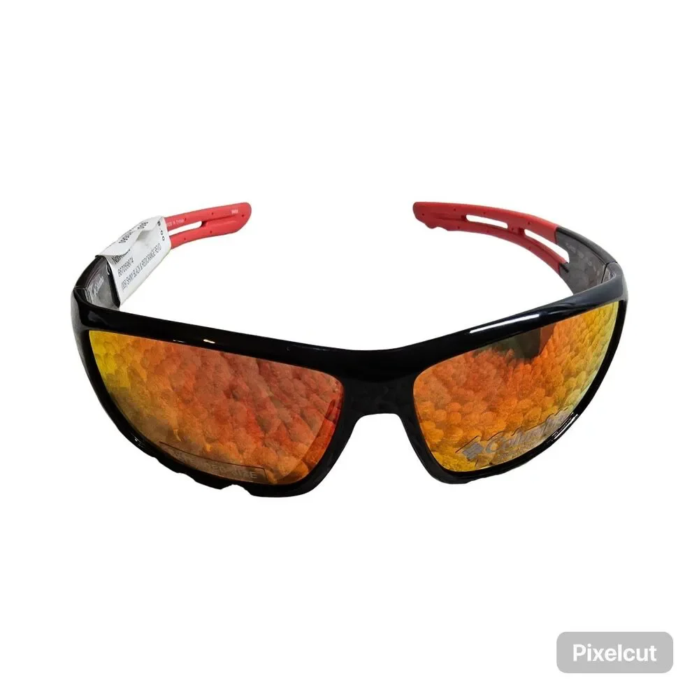 Columbia Extended Size Polarized Sunglasses Matte Black Frame